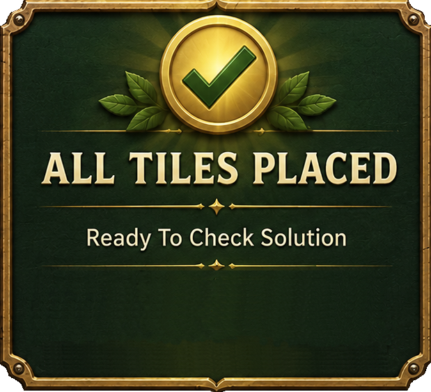 All tiles placed — ready to check solution